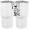 20 oz. Tall Stainless Steel Vacuum Insulated Tumbler White Thumbnail