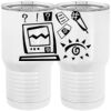 20 oz. Tall Stainless Steel Vacuum Insulated Tumbler White Thumbnail