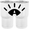 20 oz. Tall Stainless Steel Vacuum Insulated Tumbler White Thumbnail