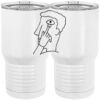 20 oz. Tall Stainless Steel Vacuum Insulated Tumbler White Thumbnail