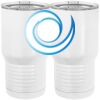 20 oz. Tall Stainless Steel Vacuum Insulated Tumbler White Thumbnail