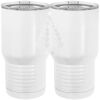 20 oz. Tall Stainless Steel Vacuum Insulated Tumbler White Thumbnail