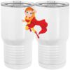 20 oz. Tall Stainless Steel Vacuum Insulated Tumbler White Thumbnail