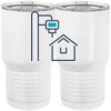 20 oz. Tall Stainless Steel Vacuum Insulated Tumbler White Thumbnail