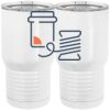 20 oz. Tall Stainless Steel Vacuum Insulated Tumbler White Thumbnail