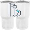 20 oz. Tall Stainless Steel Vacuum Insulated Tumbler White Thumbnail