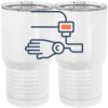 20 oz. Tall Stainless Steel Vacuum Insulated Tumbler White Thumbnail