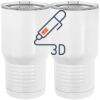 20 oz. Tall Stainless Steel Vacuum Insulated Tumbler White Thumbnail