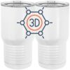 20 oz. Tall Stainless Steel Vacuum Insulated Tumbler White Thumbnail