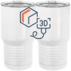 20 oz. Tall Stainless Steel Vacuum Insulated Tumbler White Thumbnail