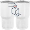 20 oz. Tall Stainless Steel Vacuum Insulated Tumbler White Thumbnail