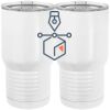 20 oz. Tall Stainless Steel Vacuum Insulated Tumbler White Thumbnail