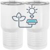 20 oz. Tall Stainless Steel Vacuum Insulated Tumbler White Thumbnail