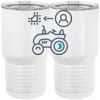 20 oz. Tall Stainless Steel Vacuum Insulated Tumbler White Thumbnail