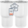 20 oz. Tall Stainless Steel Vacuum Insulated Tumbler White Thumbnail