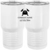 20 oz. Tall Stainless Steel Vacuum Insulated Tumbler White Thumbnail