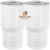 20 oz. Tall Stainless Steel Vacuum Insulated Tumbler White Thumbnail