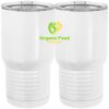 20 oz. Tall Stainless Steel Vacuum Insulated Tumbler White Thumbnail