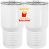 20 oz. Tall Stainless Steel Vacuum Insulated Tumbler White Thumbnail