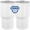 20 oz. Tall Stainless Steel Vacuum Insulated Tumbler White Thumbnail