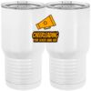 20 oz. Tall Stainless Steel Vacuum Insulated Tumbler White Thumbnail