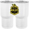 20 oz. Tall Stainless Steel Vacuum Insulated Tumbler White Thumbnail