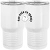 20 oz. Tall Stainless Steel Vacuum Insulated Tumbler White Thumbnail
