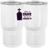 20 oz. Tall Stainless Steel Vacuum Insulated Tumbler White Thumbnail