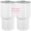 20 oz. Tall Stainless Steel Vacuum Insulated Tumbler White Thumbnail