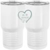 20 oz. Tall Stainless Steel Vacuum Insulated Tumbler White Thumbnail