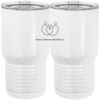 20 oz. Tall Stainless Steel Vacuum Insulated Tumbler White Thumbnail