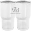 20 oz. Tall Stainless Steel Vacuum Insulated Tumbler White Thumbnail