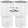 20 oz. Tall Stainless Steel Vacuum Insulated Tumbler White Thumbnail