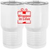 20 oz. Tall Stainless Steel Vacuum Insulated Tumbler White Thumbnail
