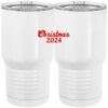 20 oz. Tall Stainless Steel Vacuum Insulated Tumbler White Thumbnail