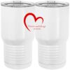 20 oz. Tall Stainless Steel Vacuum Insulated Tumbler White Thumbnail