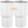 20 oz. Tall Stainless Steel Vacuum Insulated Tumbler White Thumbnail