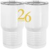 20 oz. Tall Stainless Steel Vacuum Insulated Tumbler White Thumbnail