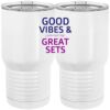 20 oz. Tall Stainless Steel Vacuum Insulated Tumbler White Thumbnail