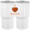 20 oz. Tall Stainless Steel Vacuum Insulated Tumbler White Thumbnail