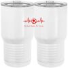 20 oz. Tall Stainless Steel Vacuum Insulated Tumbler White Thumbnail