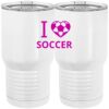 20 oz. Tall Stainless Steel Vacuum Insulated Tumbler White Thumbnail
