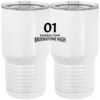 20 oz. Tall Stainless Steel Vacuum Insulated Tumbler White Thumbnail