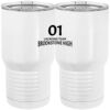 20 oz. Tall Stainless Steel Vacuum Insulated Tumbler White Thumbnail