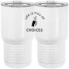 20 oz. Tall Stainless Steel Vacuum Insulated Tumbler White Thumbnail