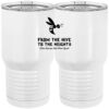 20 oz. Tall Stainless Steel Vacuum Insulated Tumbler White Thumbnail
