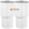 20 oz. Tall Stainless Steel Vacuum Insulated Tumbler White Thumbnail