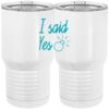 20 oz. Tall Stainless Steel Vacuum Insulated Tumbler White Thumbnail