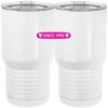 20 oz. Tall Stainless Steel Vacuum Insulated Tumbler White Thumbnail