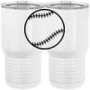 20 oz. Tall Stainless Steel Vacuum Insulated Tumbler White Thumbnail